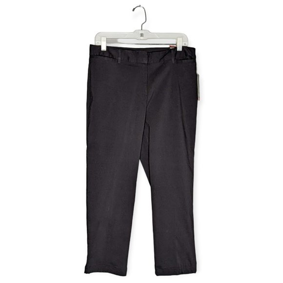 George Millennium Slim Fit Super Stretch Classic Fit Black Pant Size 12 - Picture 1 of 15